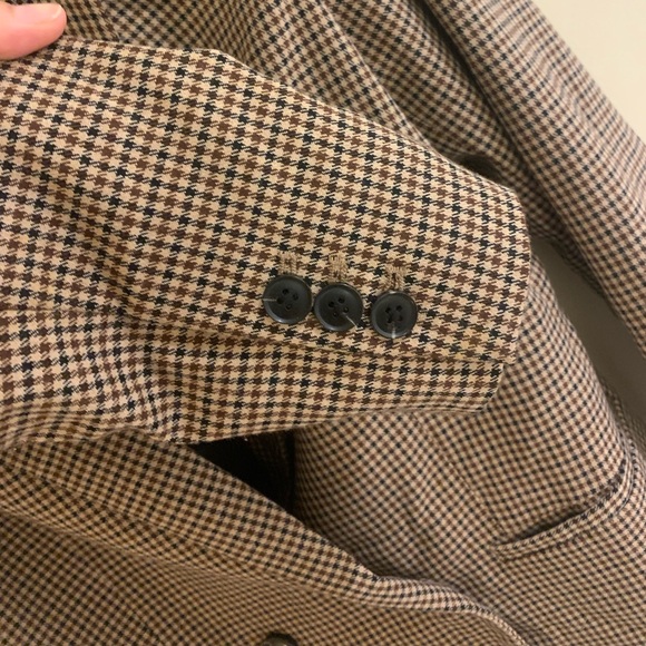 Mango brown gingham blazer - Picture 6 of 8